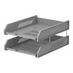 Picture of ERICHKRAUSE SLATTED DESK TRAYS SET OF 2 GREY
